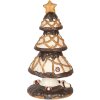 Clayre & Eef 6MG0146 Dekoration Weihnachtsbaum Ø 22x43 cm Braun und Beige