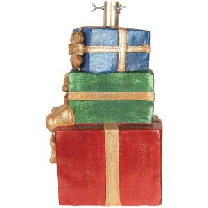 Clayre & Eef 6MG0149 Weihnachtsbaumständer 25x28x48 cm Rot-Goldfarbig