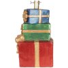Clayre & Eef 6MG0149 Weihnachtsbaumständer 25x28x48 cm Rot-Goldfarbig
