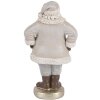 Clayre & Eef Moș Crăciun Decorațiune 8x6x15 cm Gri