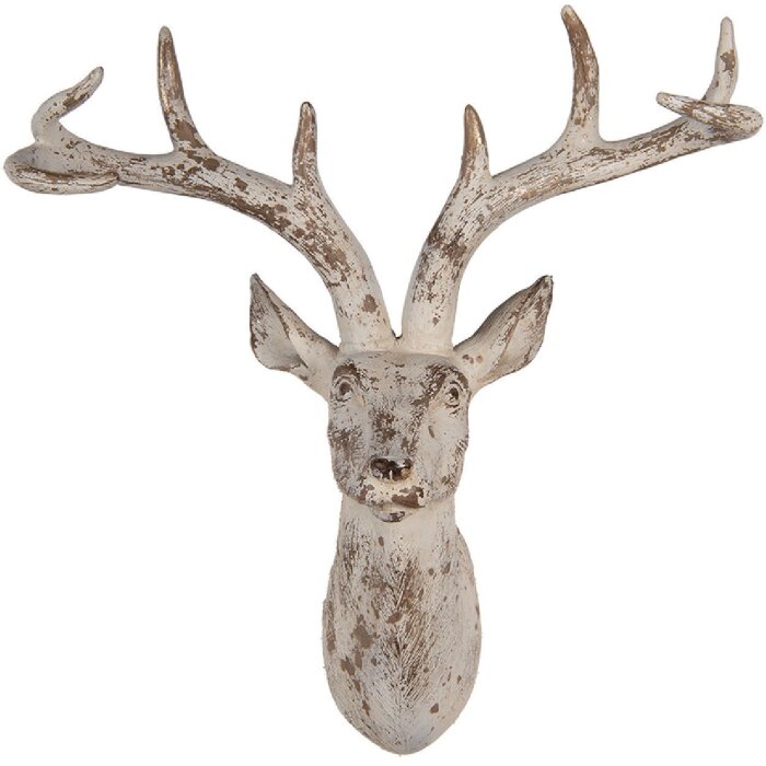 Clayre & Eef 6PR5522 Decorațiune de perete Căprioară 33x16x37 cm