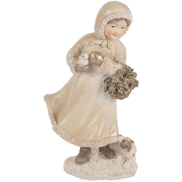 Clayre & Eef 6PR5531 Decorațiune Copil Bej-Maro 10x7x17 cm