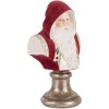 Clayre & Eef 6PR5538 Bust Decorativ Moș Crăciun 10x9x19 cm