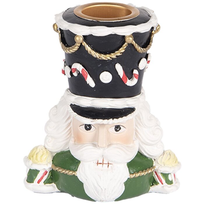 Clayre & Eef 6PR5541 Kerzenständer Nussknacker 8x6x9 cm