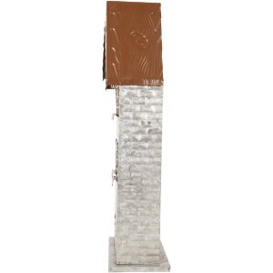 Clayre & Eef 6Y5811 Suport Lumânări Case Gri 30x13x54 cm