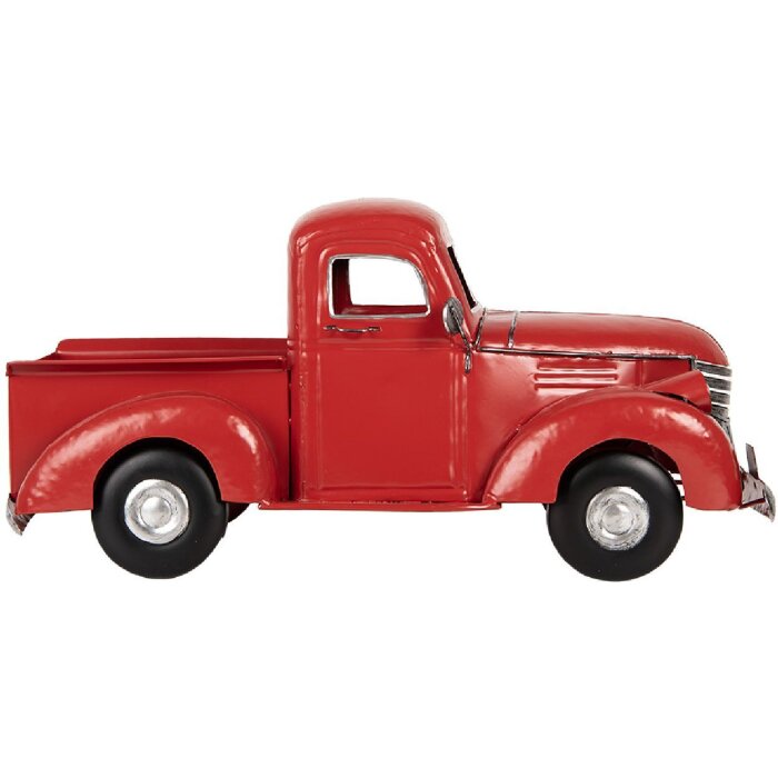 Clayre & Eef 6Y5812 Decorațiune Camion Vintage 45x22x21 cm Roșu
