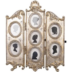 Clayre & Eef Ramă Foto Argintie 7 Fotografii 19x23 cm