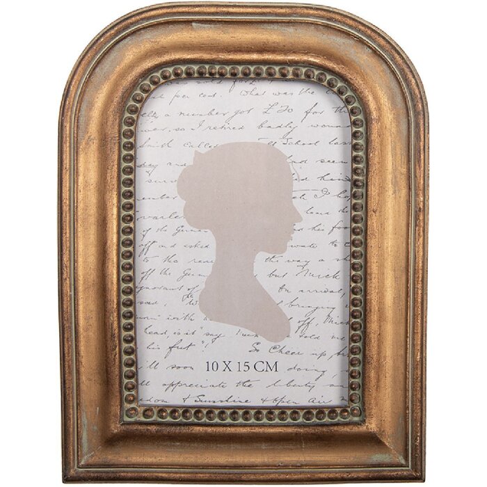 Clayre & Eef 2F1339 Fotorahmen 16x21 cm Gold 10x15 cm