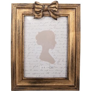 Clayre & Eef 2F1344 Fotorahmen 16x3x22 cm Goldfarben...