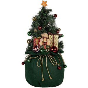 Clayre & Eef 50830 Dekoration Weihnachtsbaum mit LED Ø 30x68 cm