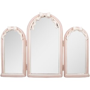 Clayre & Eef 62S335 Spiegel 48x4x34 cm rosa-weiß