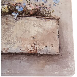 Clayre & Eef 66265 Wanddekoration 36x3x36 cm Beige Rosa