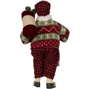 Clayre & Eef 66323 Decorațiune Moș Crăciun 16x11x28 cm