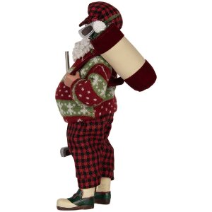 Clayre & Eef 66323 Decorațiune Moș Crăciun 16x11x28 cm