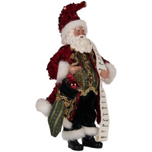 Clayre & Eef 66324 Dekoration Weihnachtsmann 16x8x28...