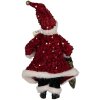 Clayre & Eef 66324 Decorațiune Moș Crăciun 16x8x28 cm Roșu