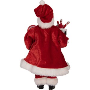 Clayre & Eef 66325 Decorațiune Moș Crăciun 16x8x28 cm