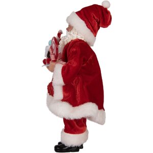 Clayre & Eef 66325 Decorațiune Moș Crăciun 16x8x28 cm