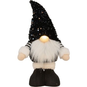 Clayre & Eef 66326 Decorațiune Gnom cu LED 10x15x38 cm
