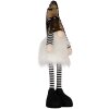 Clayre & Eef 66327 Decorațiune Gnom cu LED Auriu 8x12x56 cm