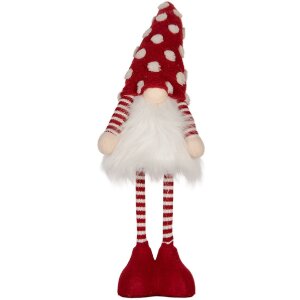 Clayre & Eef 66328 Dekozwerg mit LED Rot und...