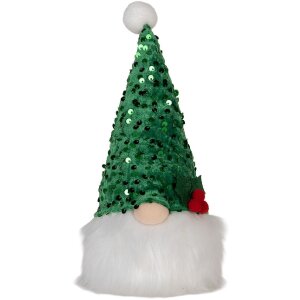 Clayre & Eef 66331 Dekoration Zwerg mit LED 10x10x25 cm