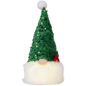 Clayre & Eef 66331 Decorațiune Gnom cu LED 10x10x25 cm