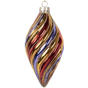 Clayre & Eef 6GL5103 Christbaumkugel Ø 6x13 cm...