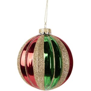 Clayre & Eef 6GL5116 Christbaumkugel Ø 10x11...