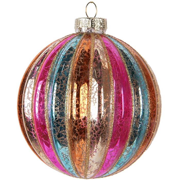 Clayre & Eef Ornament Crăciun Multicolor Ø 10x11 cm