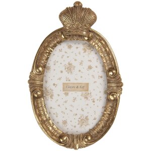 Clayre & Eef 2F1351S Fotorahmen 13x3x21 cm Goldfarben...