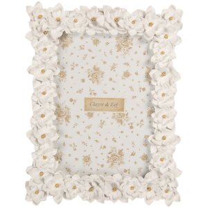 Clayre & Eef 2F1360M Fotorahmen 18x2x23 cm Weiß...