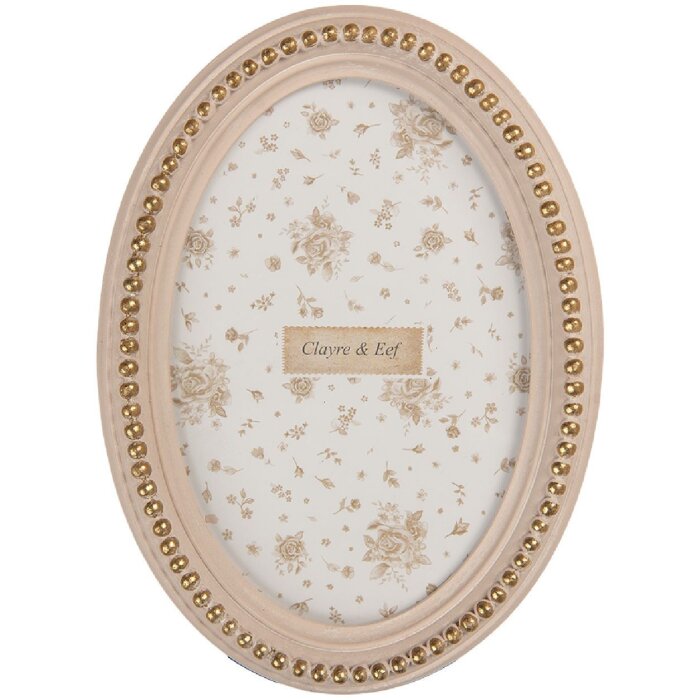Clayre & Eef 2F1370S Fotorahmen 13x2x18 cm / 10x15 cm Rosa Gold