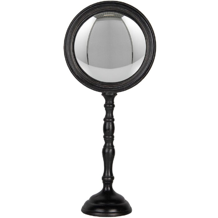 Clayre & Eef Oglindă Decorativă Podea 17x10x39 cm Negru