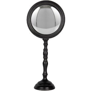 Clayre & Eef Oglindă Decorativă Podea 17x10x39 cm Negru