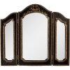 Clayre & Eef 62S317 Oglindă Negru & Auriu 38x2x34 cm