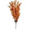 Clayre & Eef Ramură Decorativă cu Flori Portocaliu și Verde 15x10x100 cm