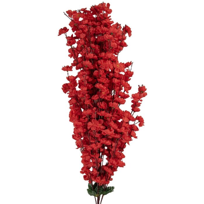 Clayre & Eef 5PL0168R Dekoration Zweig mit Blumen 15x10x100 cm