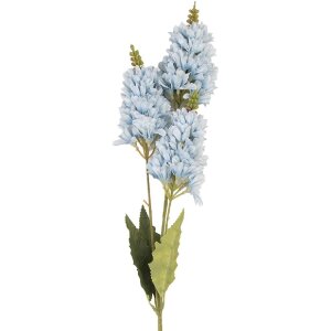 Ramă decorativă cu ramură și flori albastru-verde Clayre...