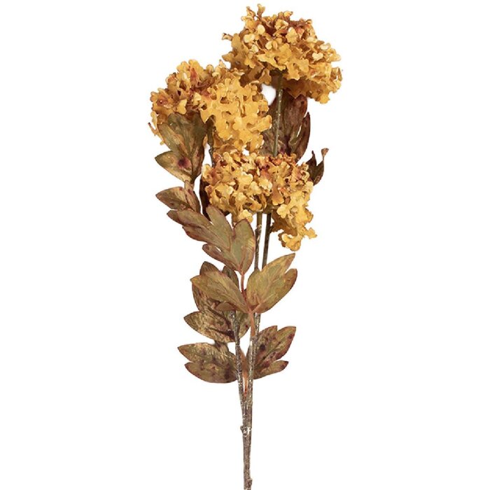 Clayre & Eef 5PL0193Y Dekoration Zweig mit Blumen 10x8x76 cm