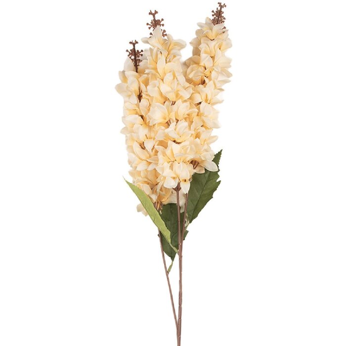 Clayre & Eef 6PL0398BE Dekoration Zweig mit Blumen 8x6x85 cm Beige-Grün