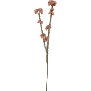 Clayre & Eef 6PL0399P Dekoration Zweig mit Blumen 6x6x58 cm Rosa Grün