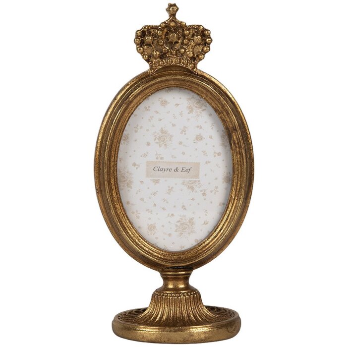 Clayre & Eef 2F1340 Ramă Foto Aurie 9x6x17 cm / 7x9 cm