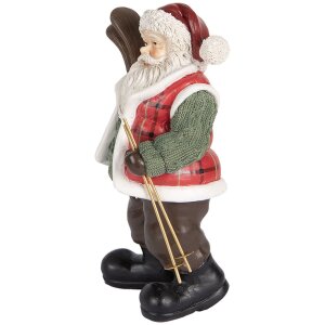 Clayre & Eef Decorațiune Moș Crăciun Verde și Maro...