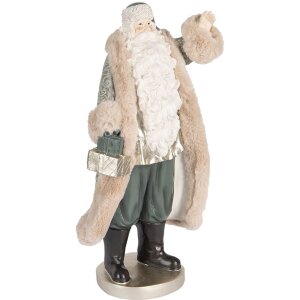 Clayre & Eef Decorațiune Moș Crăciun 20x15x42 cm