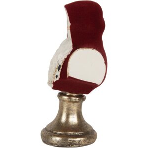 Clayre & Eef Bust Decorațiune Moș Crăciun 9x7x15 cm Roșu & Alb