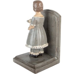 Clayre & Eef Suporturi cărți 2 buc 23x11x20 cm Gri