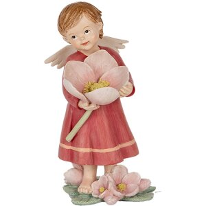 Clayre & Eef 6PR5602 Dekoration Engel 7x6x12 cm Rosa...