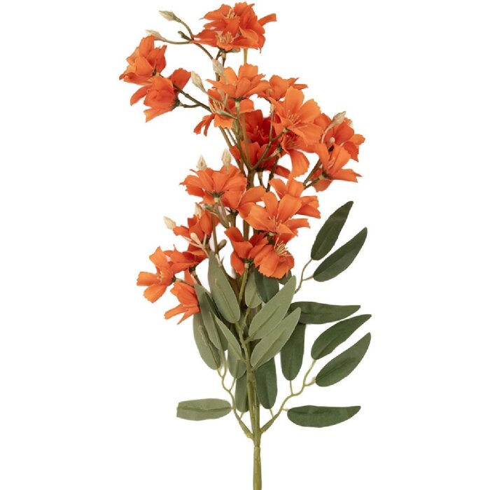 Rama decorativă cu ramură și flori Clayre & Eef 10x10x72 cm