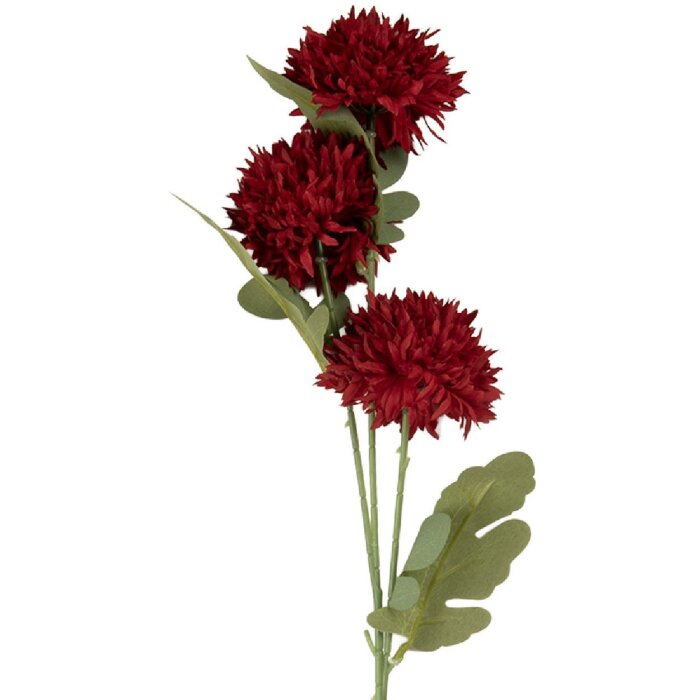 Clayre & Eef Ramură Decorativă cu Flori Roșii și Verzi 10x8x64 cm